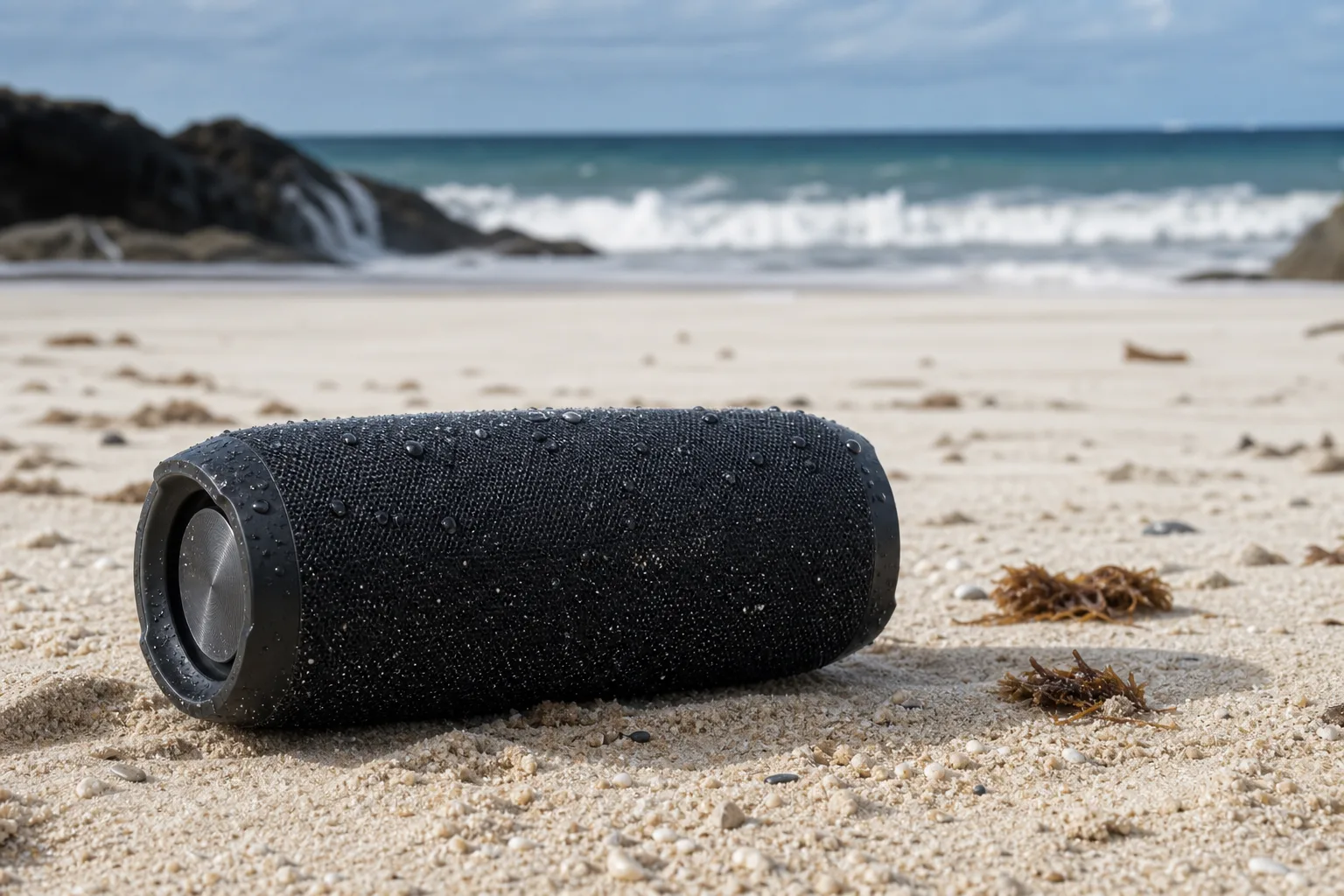 Bluetooth Lautsprecher fuer den Strand: Robust, mobil und wasserfest