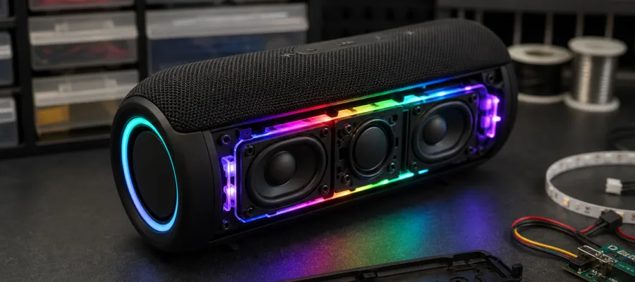 Bluetooth Lautsprecher modden: LEDs und Ambient-Light integrieren