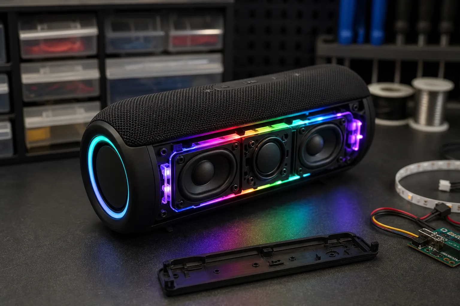 Bluetooth Lautsprecher modden: LEDs und Ambient-Light integrieren